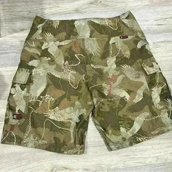 American Eagle Men’s Camouflage Quick Dry Board Shorts Swim Suit Size 32 - Picture 3 of 8
